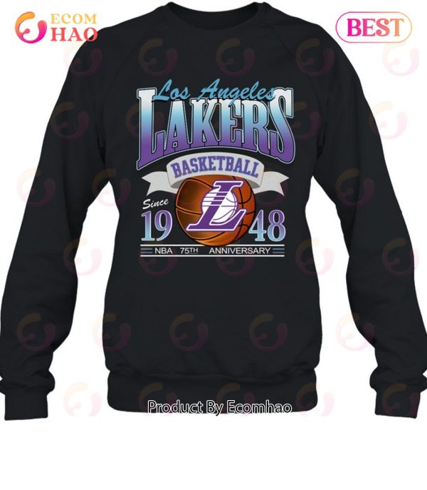 Los Angeles Lakers Basketball Since 1948 NBA 75th Anniversary LAL Fan Unisex T-Shirt