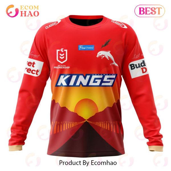 NRL Dolphins Special ANZAC Day Kits 2023 3D Hoodie