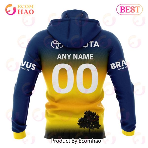 NRL North Queensland Cowboys Special ANZAC Day Kits 2023 3D Hoodie