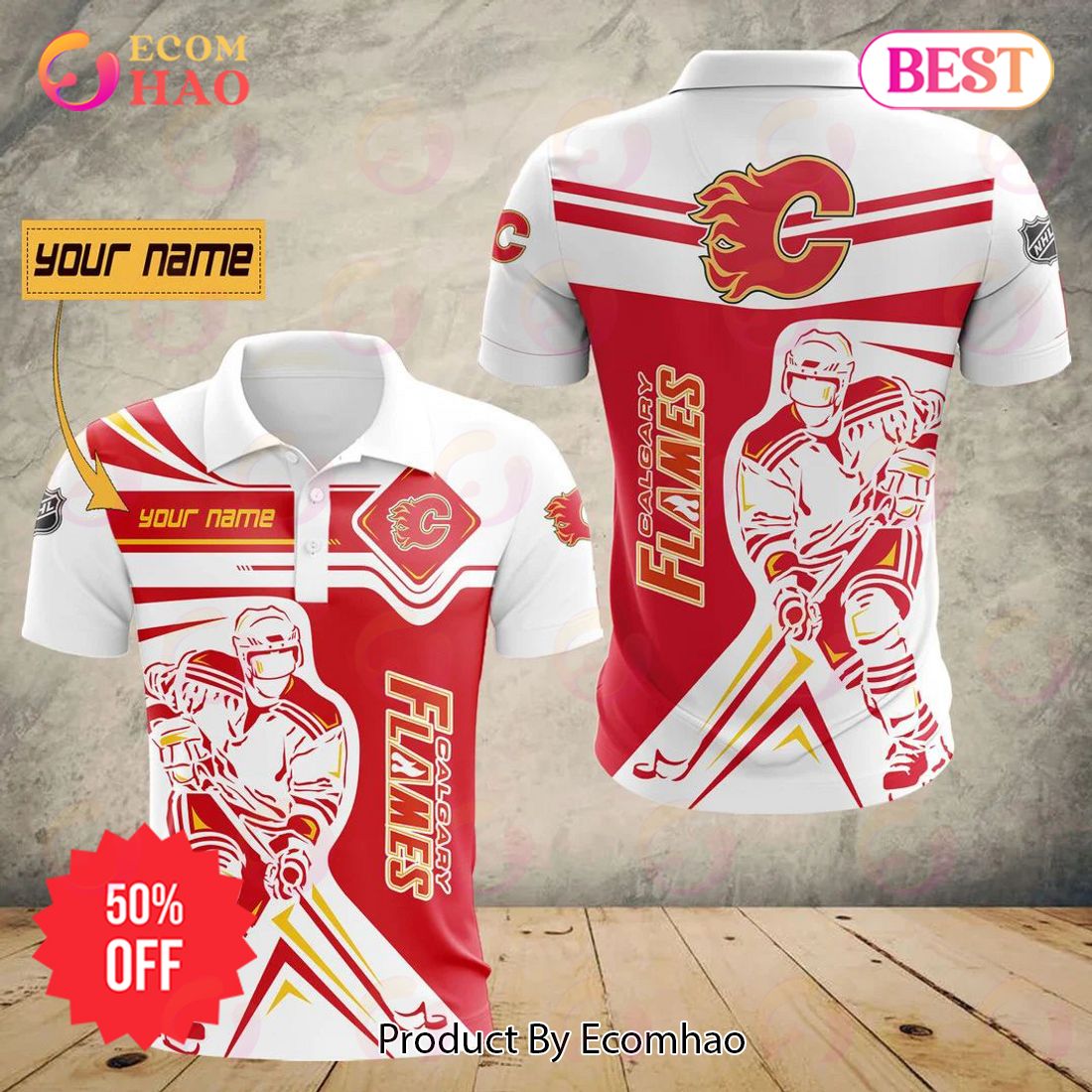 NHL Calgary Flames Special Polo Concept