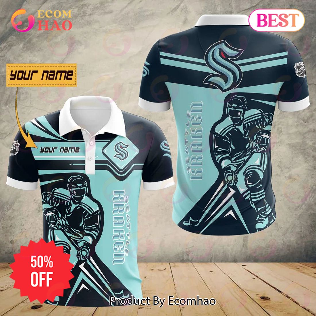 NHL Seattle Kraken Special Polo Concept