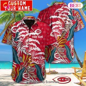 MLB Cincinnati Reds Special Hawaiian Design Button Shirt