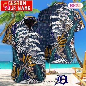 MLB Detroit Tigers Special Hawaiian Design Button Shirt