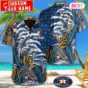 MLB Houston Astros Special Hawaiian Design Button Shirt