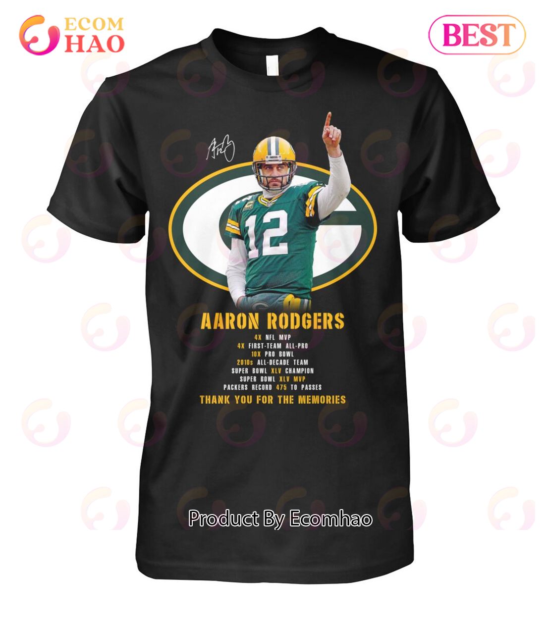 Aaron Rodgers Thank You For The Memories  LIMITED EDITION  T-Shirt