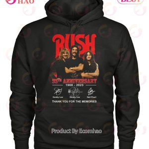 Rush 55th Anniversary 1968 – 2023 Thank You For The Memories T-Shirt