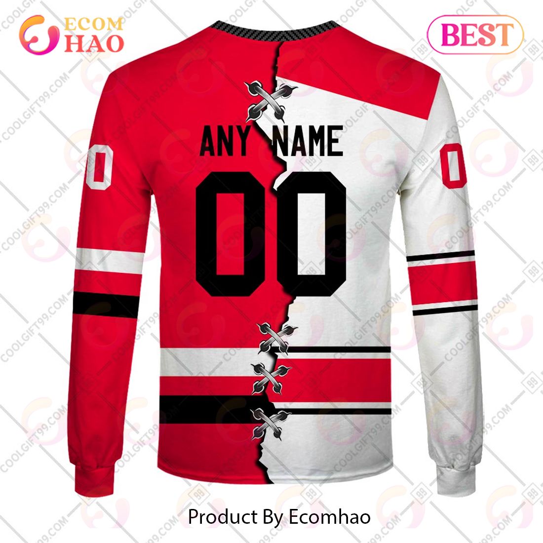 Personalized AHL Charlotte Checkers Men's and Women Hockey Jersey