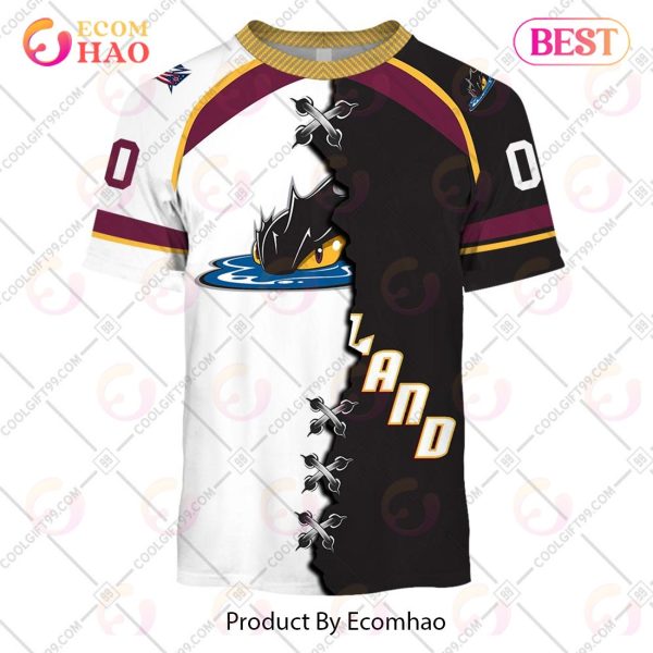 Personalized AHL Cleveland Monsters Mix Jersey 3D Hoodie