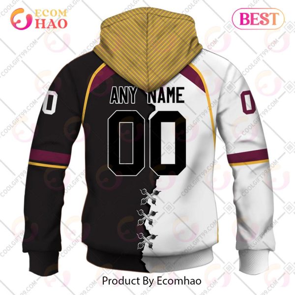 Personalized AHL Cleveland Monsters Mix Jersey 3D Hoodie