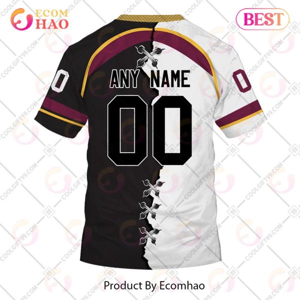 Personalized AHL Cleveland Monsters Mix Jersey 3D Hoodie