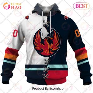 Personalized AHL Coachella Valley Firebirds Mix Jersey 3D Hoodie