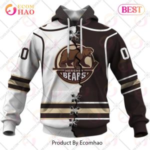 Personalized AHL Hershey Bears Mix Jersey 3D Hoodie Personalized AHL Hershey Bears Mix Jersey 3D Hoodie