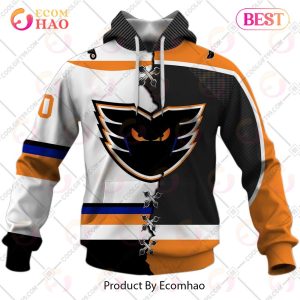 Personalized AHL Lehigh Valley Phantoms Mix Jersey 3D Hoodie Personalized AHL Lehigh Valley Phantoms Mix Jersey 3D Hoodie