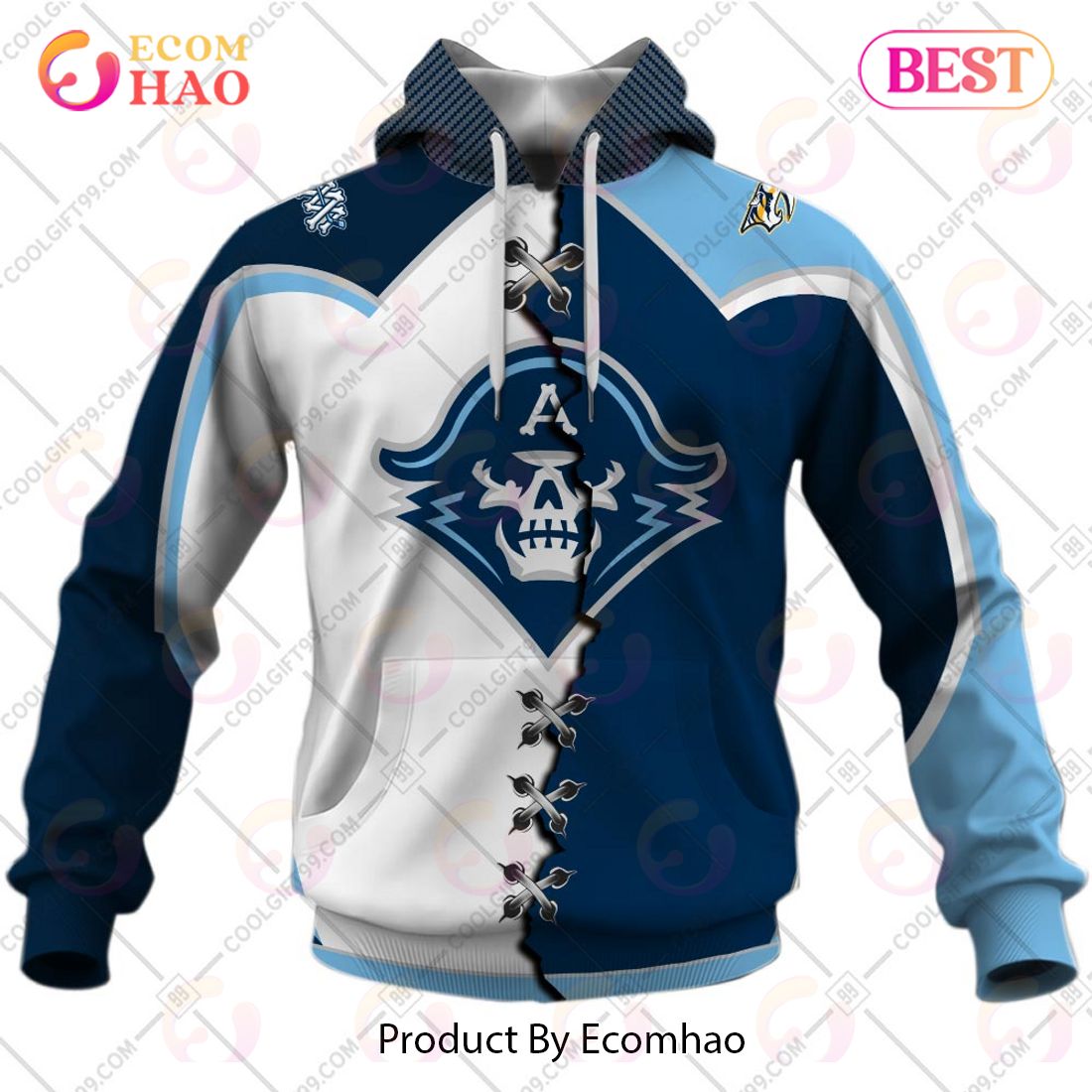 Personalized AHL Milwaukee Admirals Mix Jersey 3D Hoodie