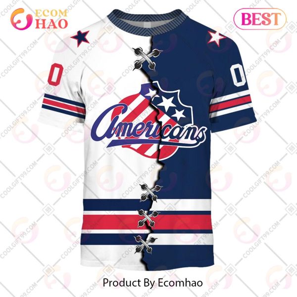 Personalized AHL Rochester Americans Mix Jersey 3D Hoodie