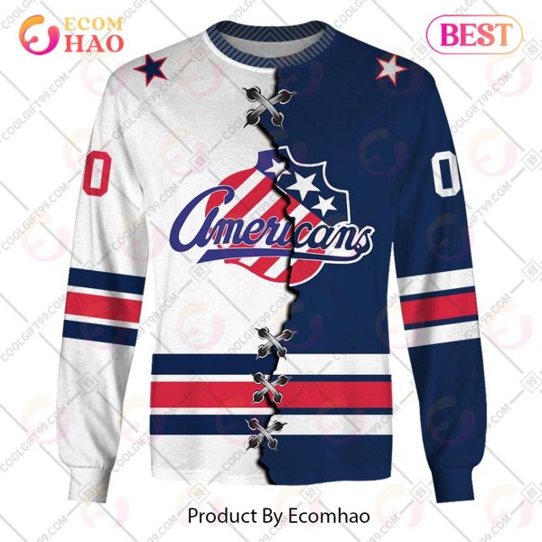 Personalized AHL Rochester Americans Mix Jersey 3D Hoodie