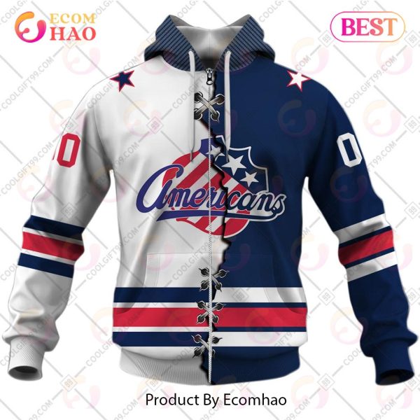 Personalized AHL Rochester Americans Mix Jersey 3D Hoodie