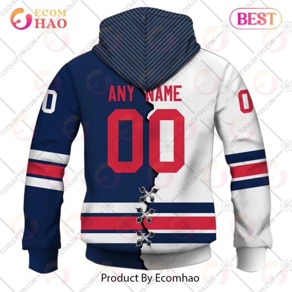 Personalized AHL Rochester Americans Mix Jersey 3D Hoodie