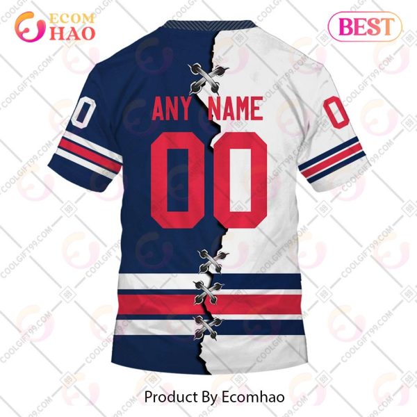 Personalized AHL Rochester Americans Mix Jersey 3D Hoodie