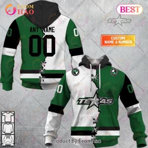 Personalized AHL Texas Stars Mix Jersey 3D Hoodie