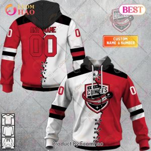 Personalized AHL Utica Comets Mix Jersey 3D Hoodie Personalized AHL Utica Comets Mix Jersey 3D Hoodie