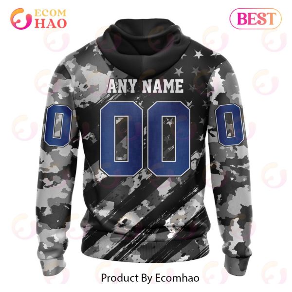 NHL Anaheim Ducks Special Camo Armed Forces Design 3D Hoodie