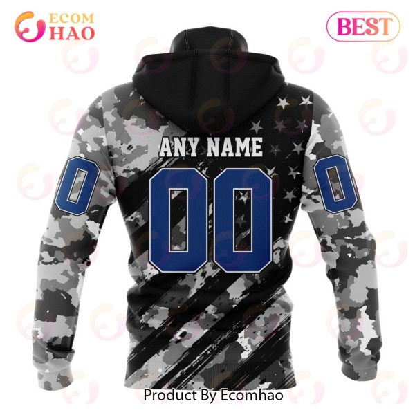 NHL Anaheim Ducks Special Camo Armed Forces Design 3D Hoodie