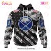 NHL Boston Bruins Special Camo Armed Forces Design 3D Hoodie