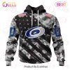 NHL Calgary Flames Special Camo Armed Forces Design 3D Hoodie