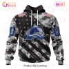 NHL Columbus Blue Jackets Special Camo Armed Forces Design 3D Hoodie NHL Columbus Blue Jackets Special Camo Armed Forces Design 3D Hoodie