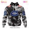 NHL Nashville Predators Special Camo Armed Forces Design 3D Hoodie