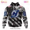 NHL Nashville Predators Special Camo Armed Forces Design 3D Hoodie