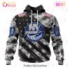 NHL New York Rangers Special Camo Armed Forces Design 3D Hoodie