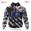 NHL Ottawa Senators Special Camo Armed Forces Design 3D Hoodie