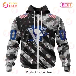 NHL Pittsburgh Penguins Special Camo Armed Forces Design 3D Hoodie
