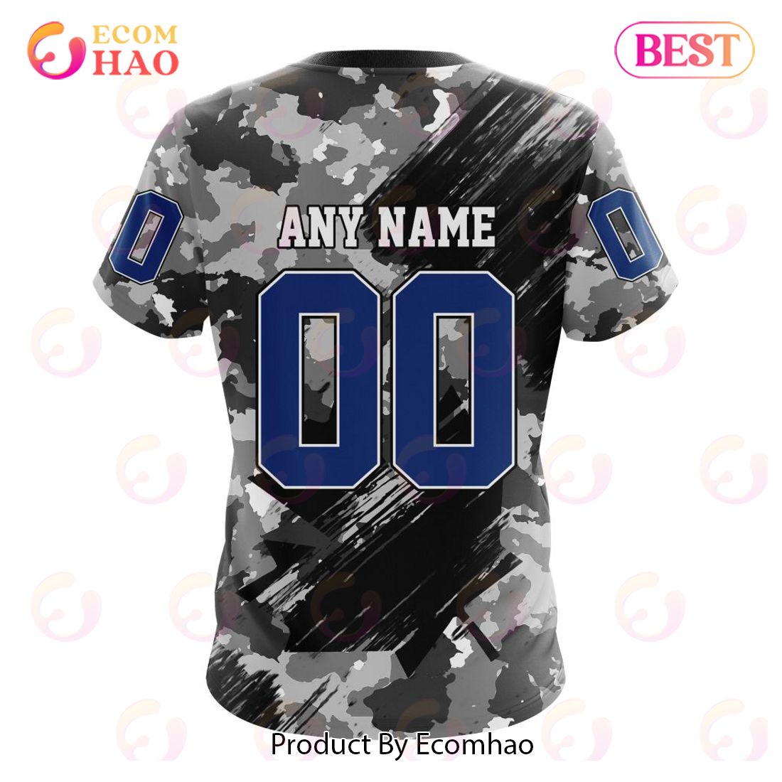 Men's Adidas Camo Vancouver Canucks Military Appreciation Team Authentic Custom Practice Jersey