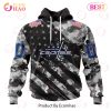 NHL Winnipeg Jets Special Camo Armed Forces Design 3D Hoodie