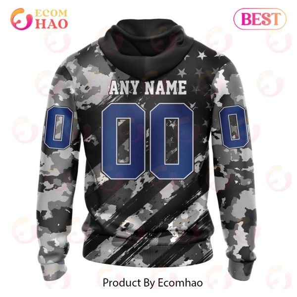 NHL Washington Capitals Special Camo Armed Forces Design 3D Hoodie