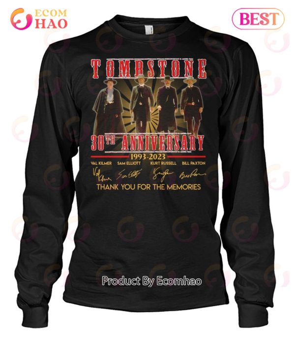 Tombstone 30th Anniversary 1993 – 2023 Thank You For The Memories T-Shirt