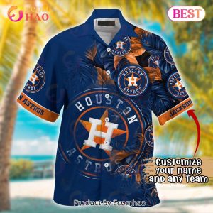 Houston Astros Baseball Pattern Vintage Hawaiian Shirt - Banantees