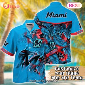 MLB Miami Marlins Logo Hawaii Baseball Jersey Shirt For Fans - Freedomdesign