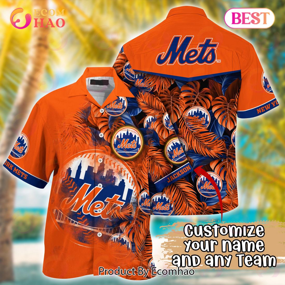 New York Mets Major League Baseball 3D Print Hawaiian Shirt