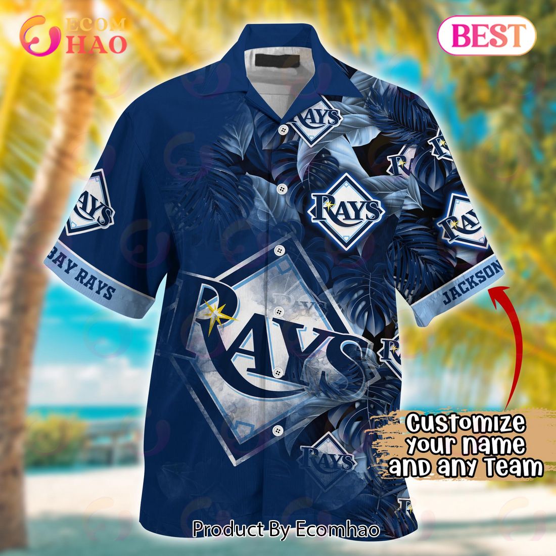 Tampa Bay Rays MLB Summer Hawaii Shirt Custom Football Shirts