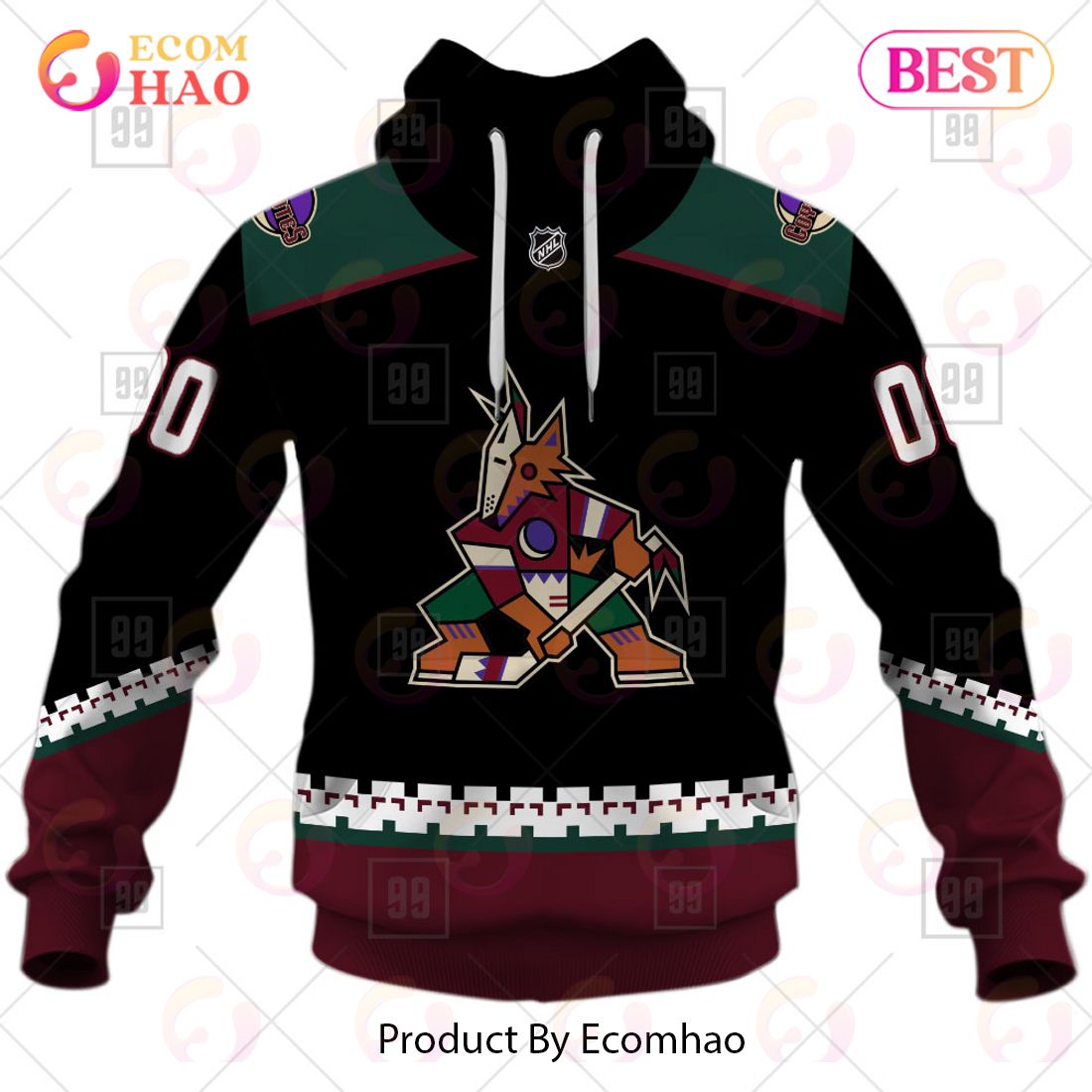 Personalized NHL Arizona Coyotes Jersey 2023 Style 3D Hoodie