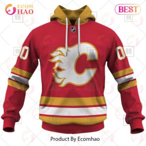 Personalized NHL Calgary Flames Jersey 2023 Style 3D Hoodie