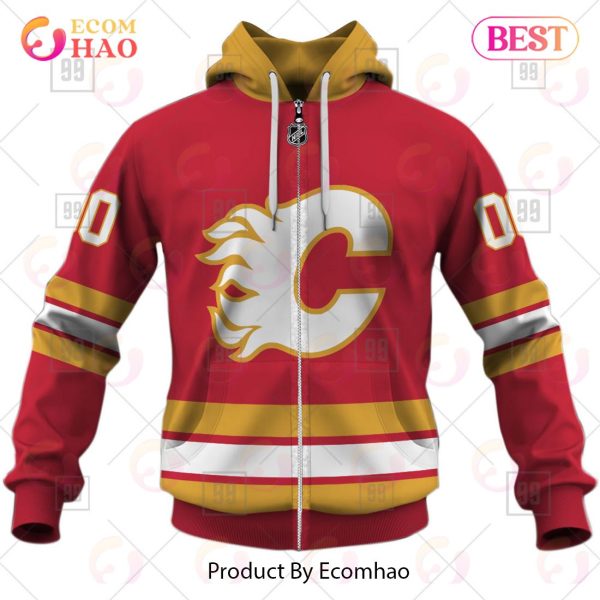 Personalized NHL Calgary Flames Jersey 2023 Style 3D Hoodie