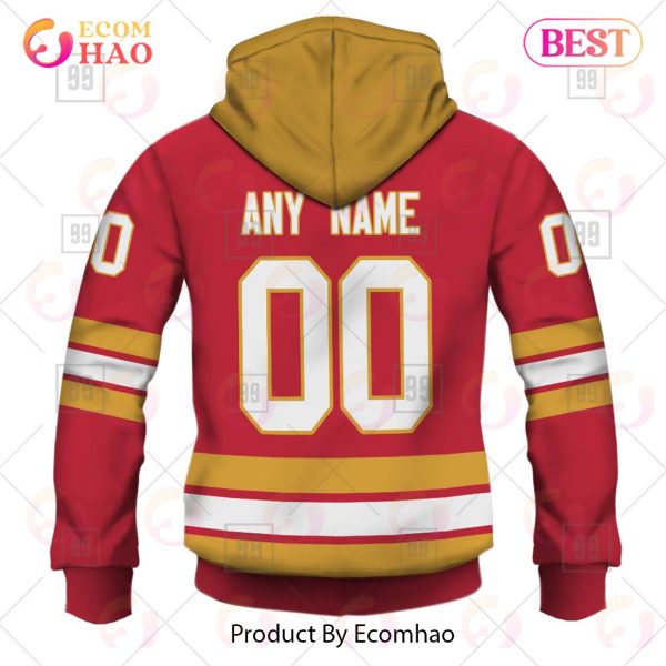 Personalized NHL Calgary Flames Jersey 2023 Style 3D Hoodie