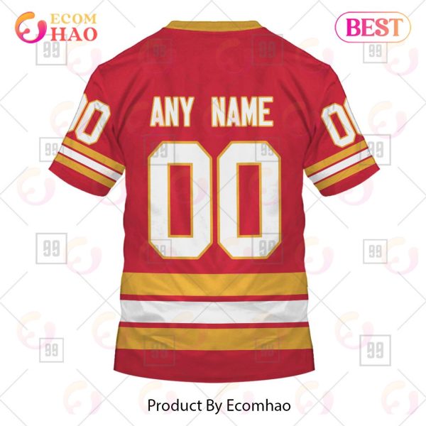 Personalized NHL Calgary Flames Jersey 2023 Style 3D Hoodie