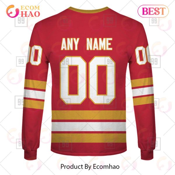 Personalized NHL Calgary Flames Jersey 2023 Style 3D Hoodie