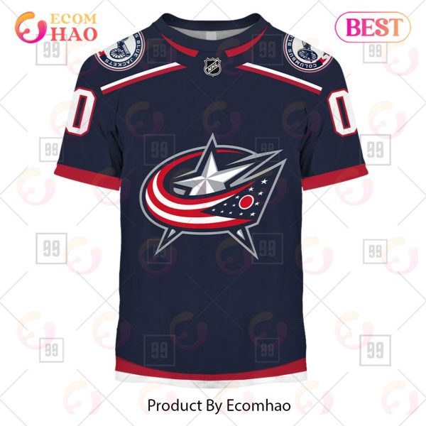 Personalized NHL Columbus Blue Jackets Jersey 2023 Style 3D Hoodie